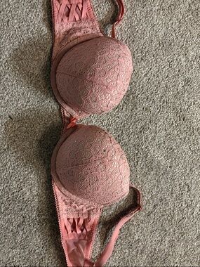 Women’s Lace Push-Up Bra in Dusty Rose